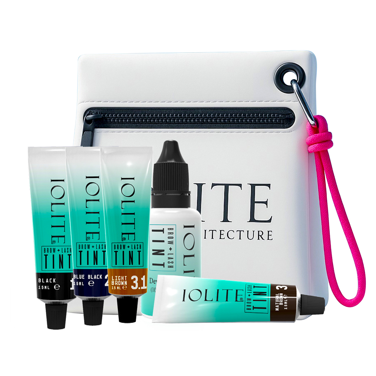 Brow & Lash Tint Kit with Developer and 4 Tint colors | Long Lasting Natural Spot coloring and Hair Tinting Pigments, Water and Smudge Proof | No Ammonia, No Lead with Up to 10 Applications ITCK