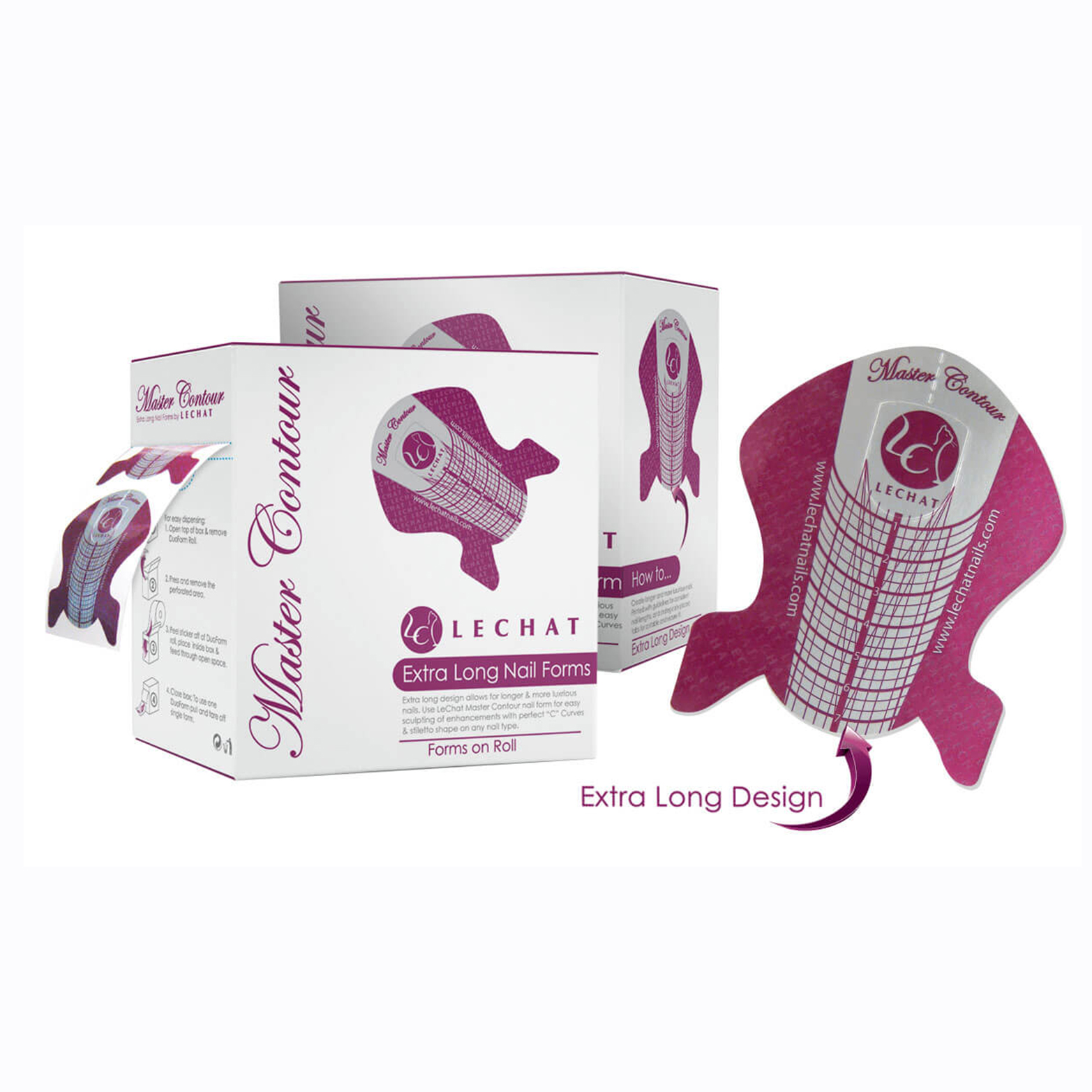 Master Contour - Extra Long Nail Form 250pcs PTMCF2