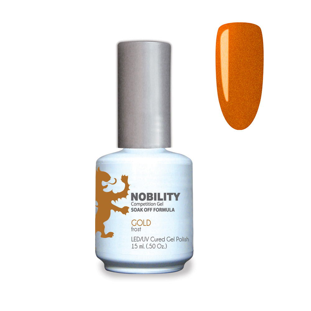 Nobility Soak Off Gel UV/LED Gel nail Polish 15ml Gold NBGP05