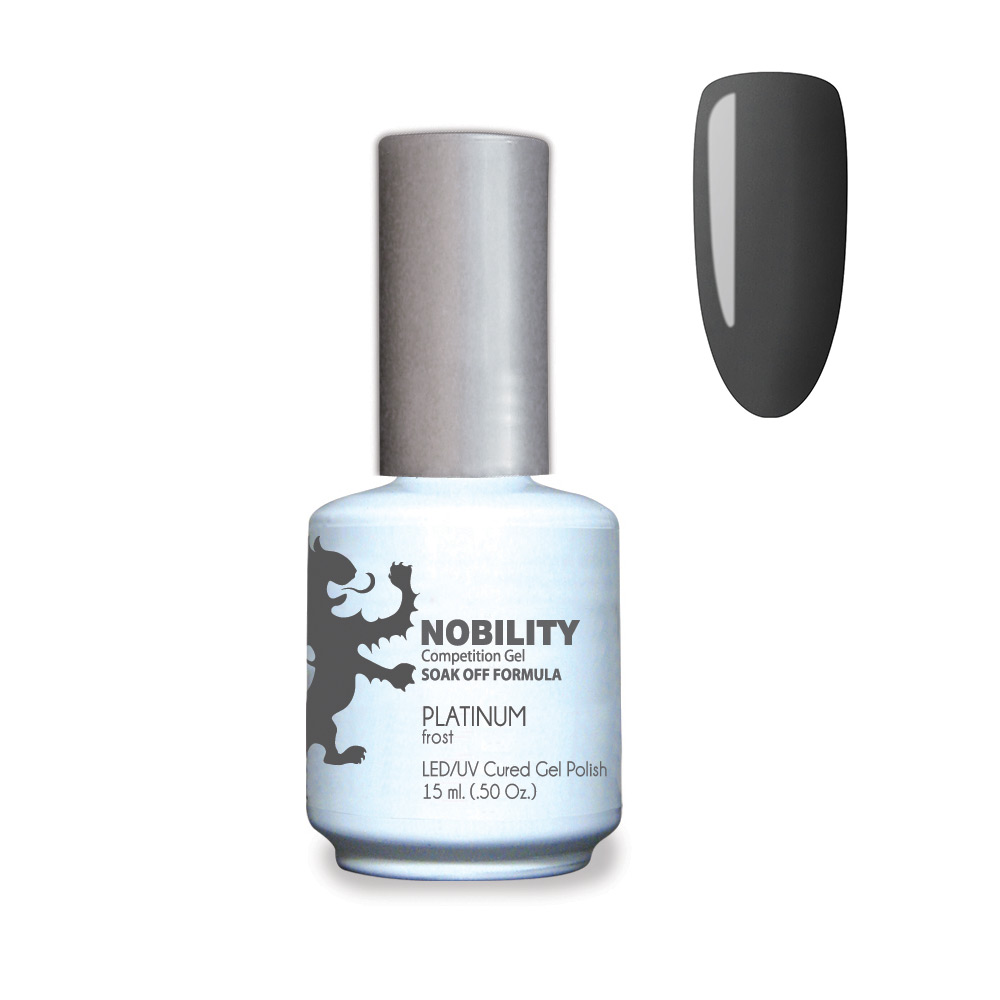Nobility Soak Off Gel UV/LED Gel nail Polish 15ml Platinum NBGP08