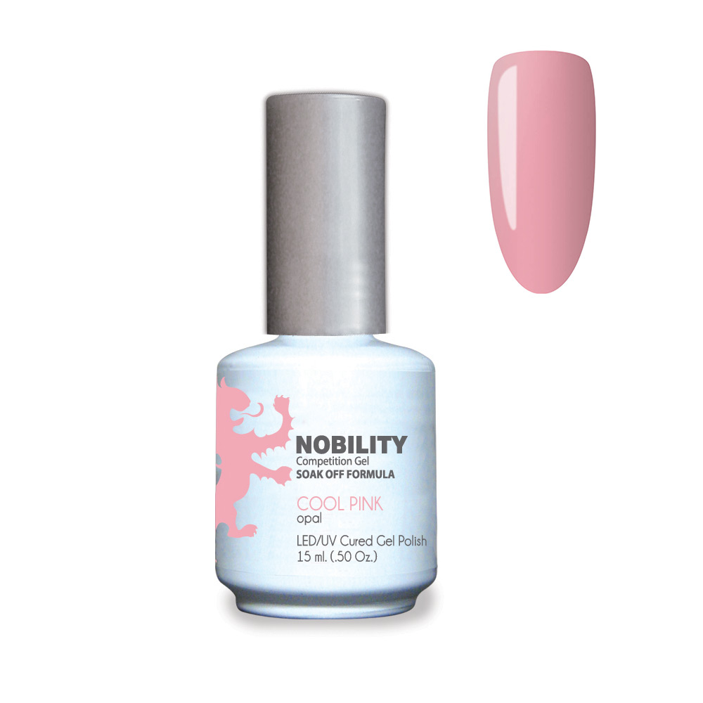 Nobility Soak Off Gel UV/LED Gel nail Polish 15ml Cool Pink NBGP10