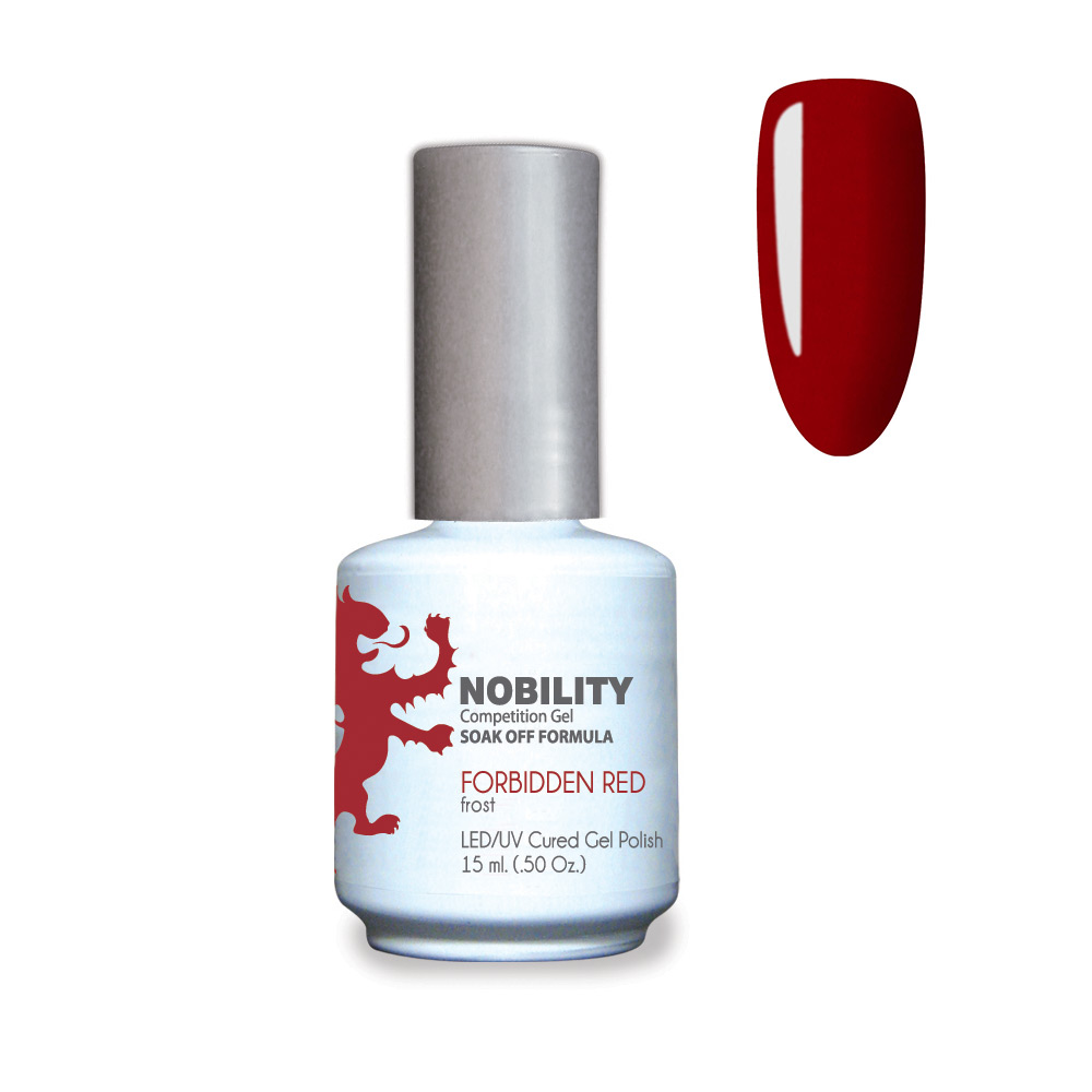 Nobility Soak Off Gel UV/LED Gel nail Polish 15ml Forbidden Red NBGP13