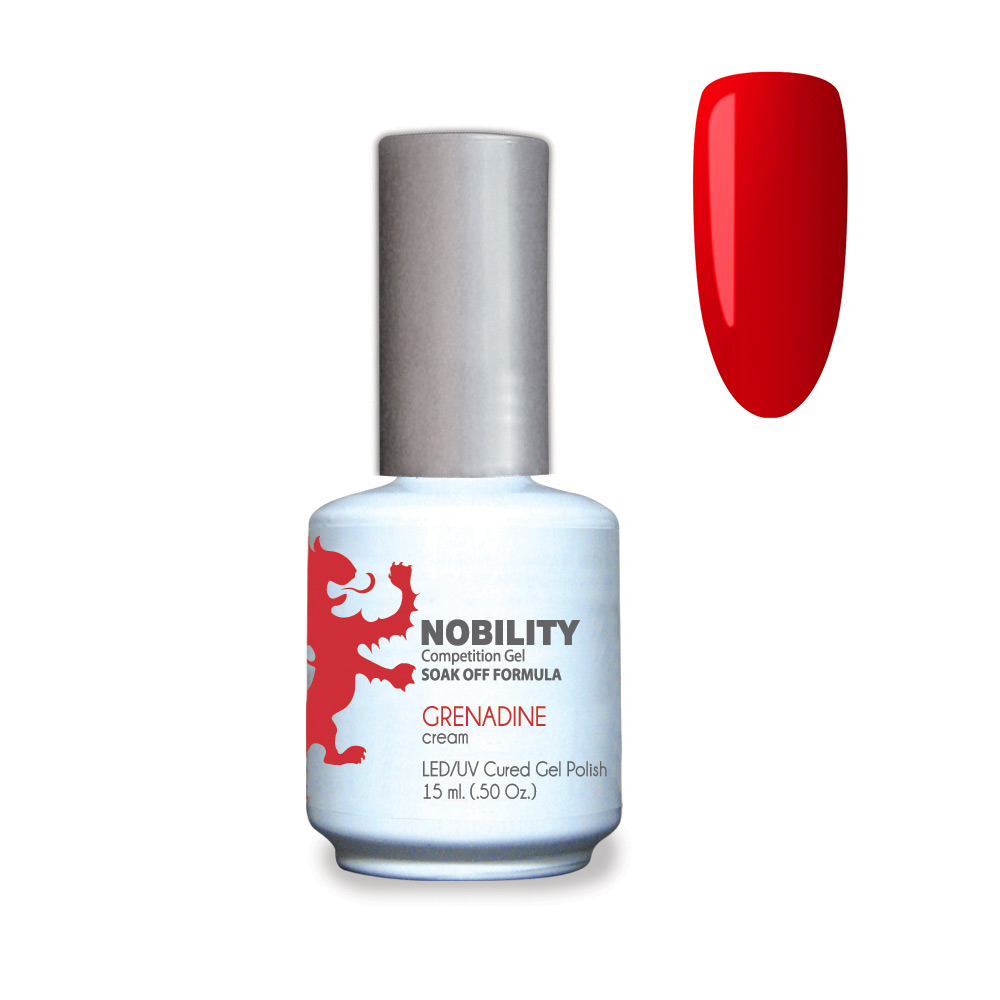 Nobility Soak Off Gel UV/LED Gel nail Polish 15ml Grenadine NBGP16