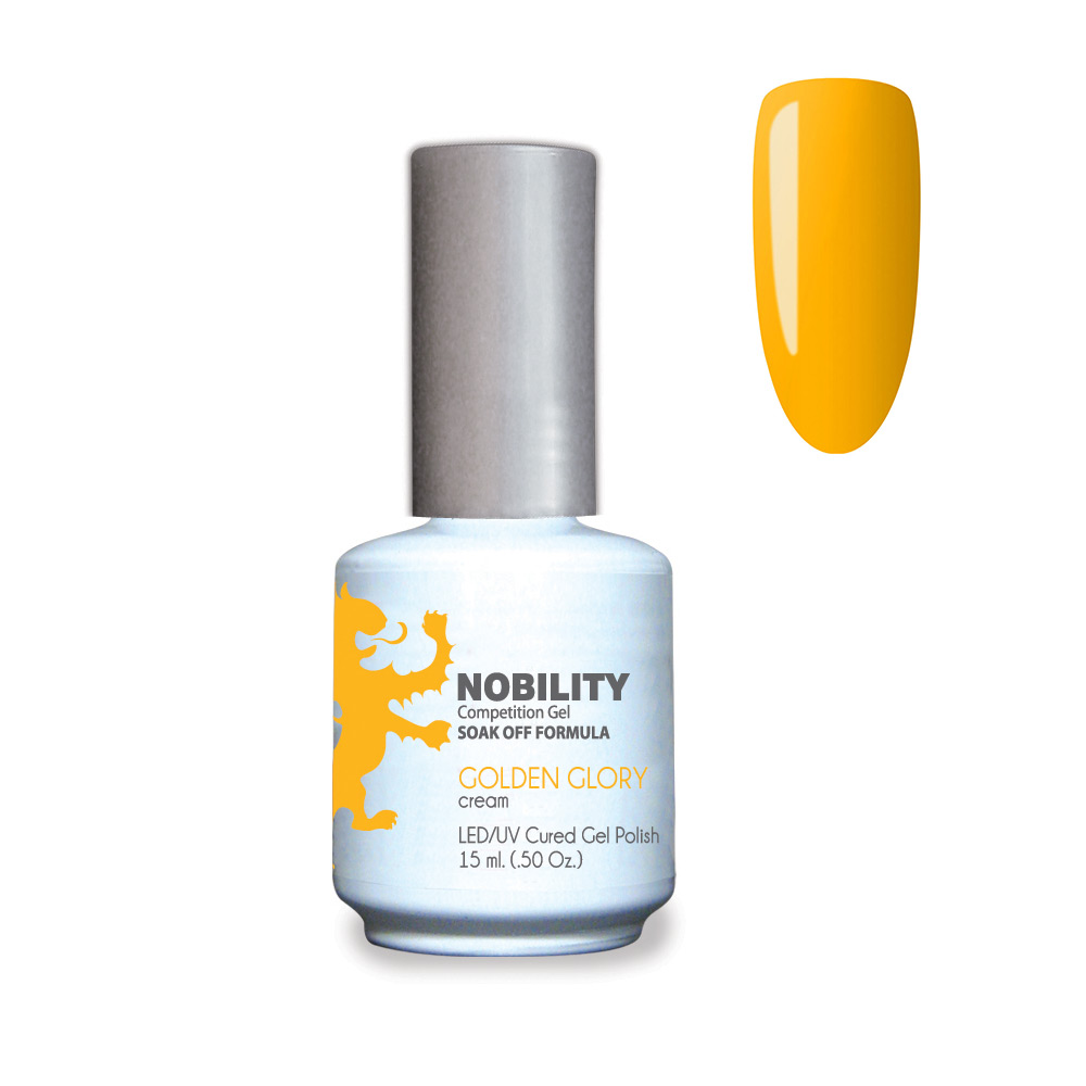 Nobility Soak Off Gel UV/LED Gel nail Polish 15ml Golden Glory NBGP19