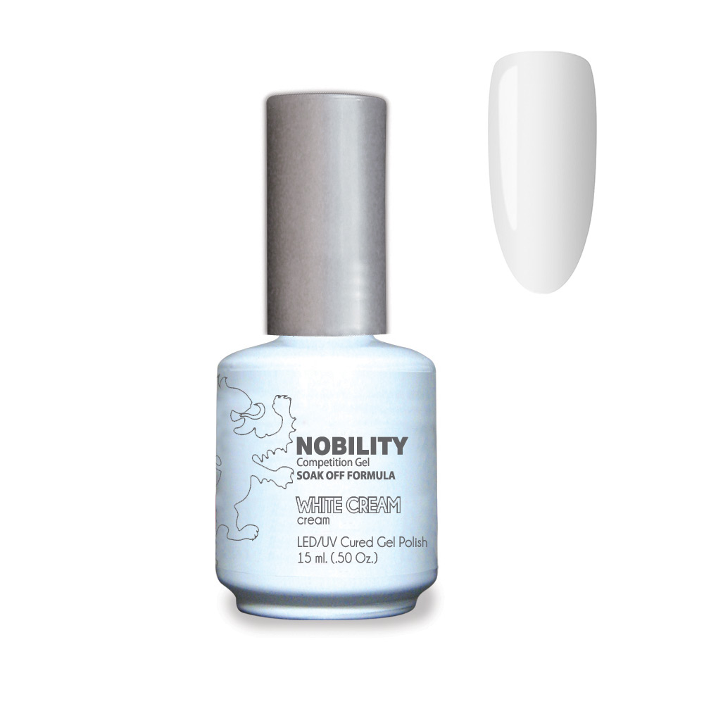 Nobility Soak Off Gel UV/LED Gel nail Polish 15ml White Cream NBGP21