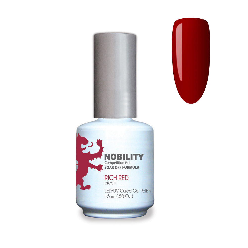 Nobility Soak Off Gel UV/LED Gel nail Polish 15ml Rich Red NBGP31