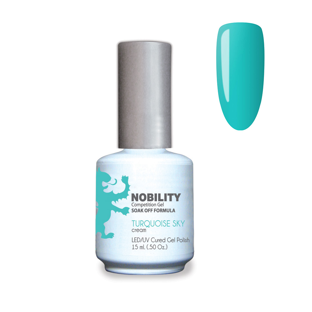 Nobility Soak Off Gel UV/LED Gel nail Polish 15ml Turquoise Sky NBGP39
