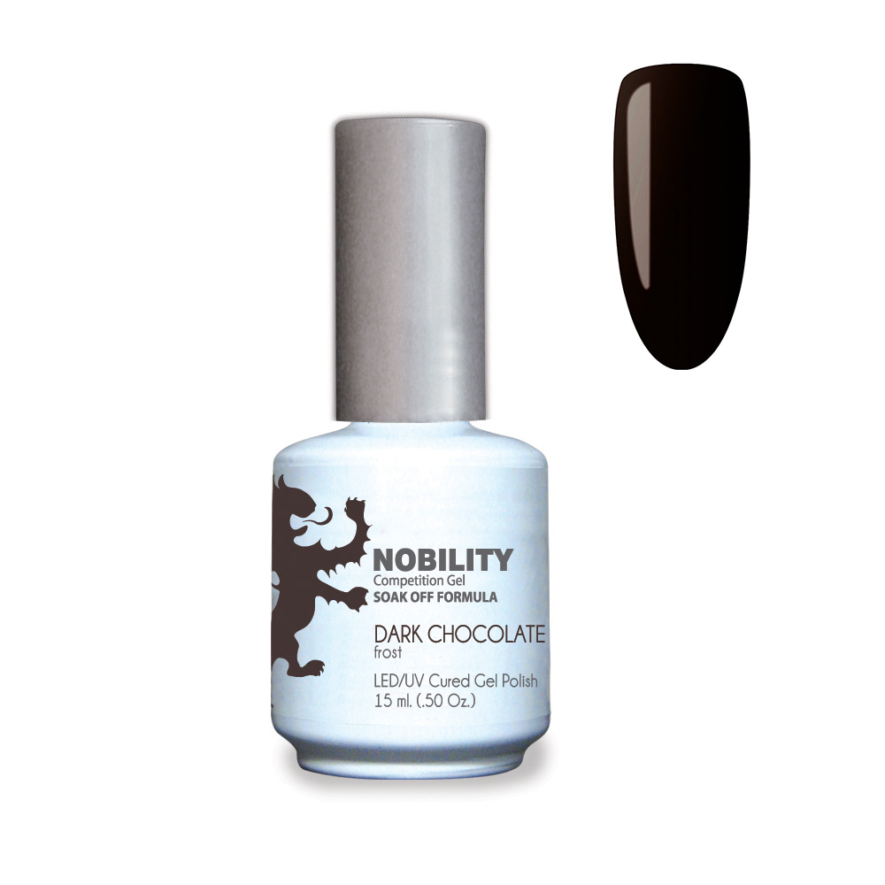 Nobility Soak Off Gel UV/LED Gel nail Polish 15ml Dark Chocolate NBGP40