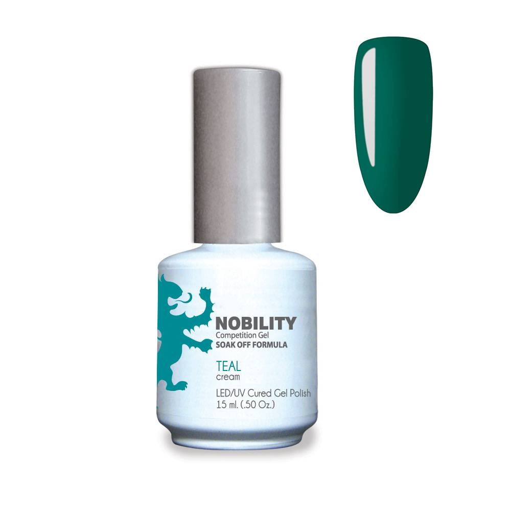 Nobility Soak Off Gel UV/LED Gel nail Polish 15ml Teal NBGP52