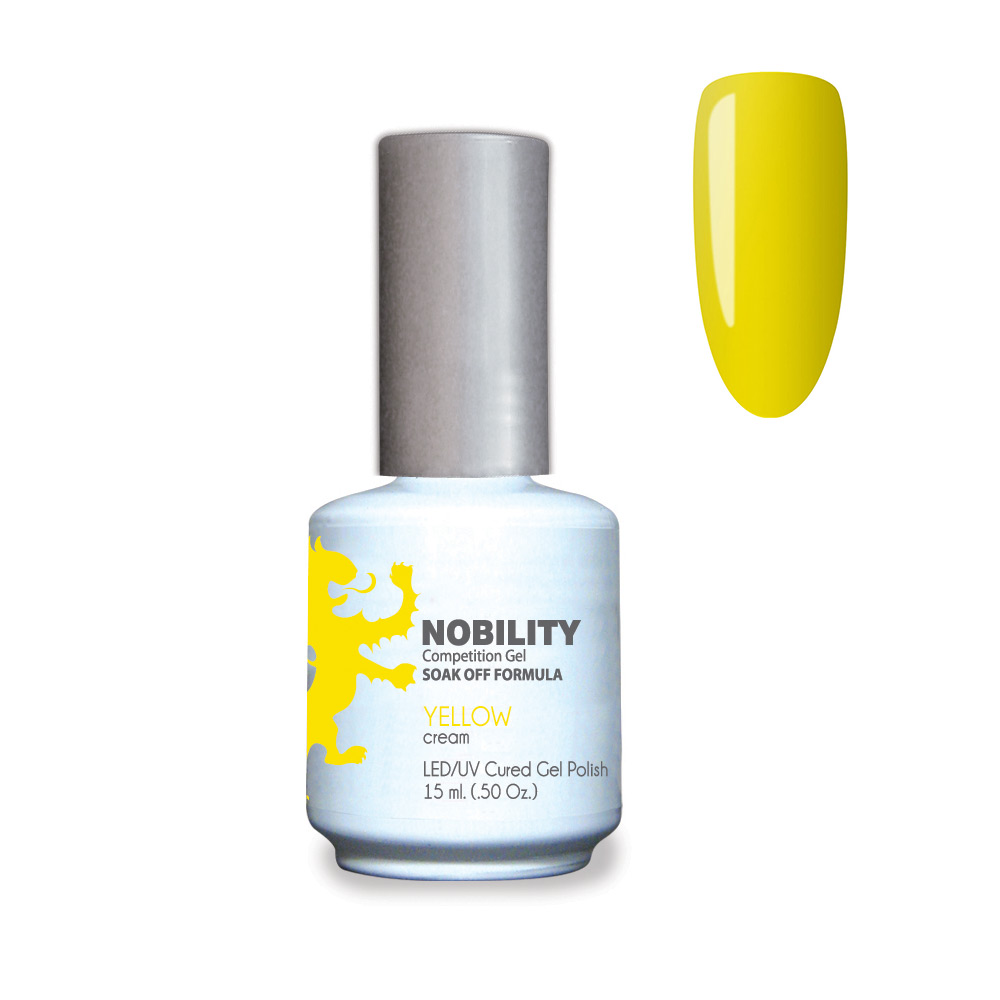 Nobility Soak Off Gel UV/LED Gel nail Polish 15ml Yellow NBGP53