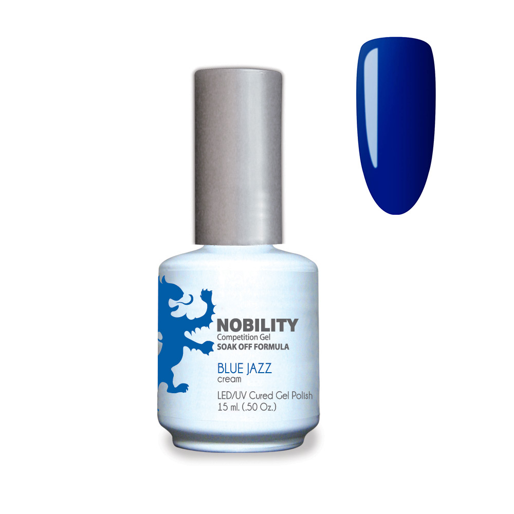 Nobility Soak Off Gel UV/LED Gel nail Polish 15ml Blue Jazz NBGP58