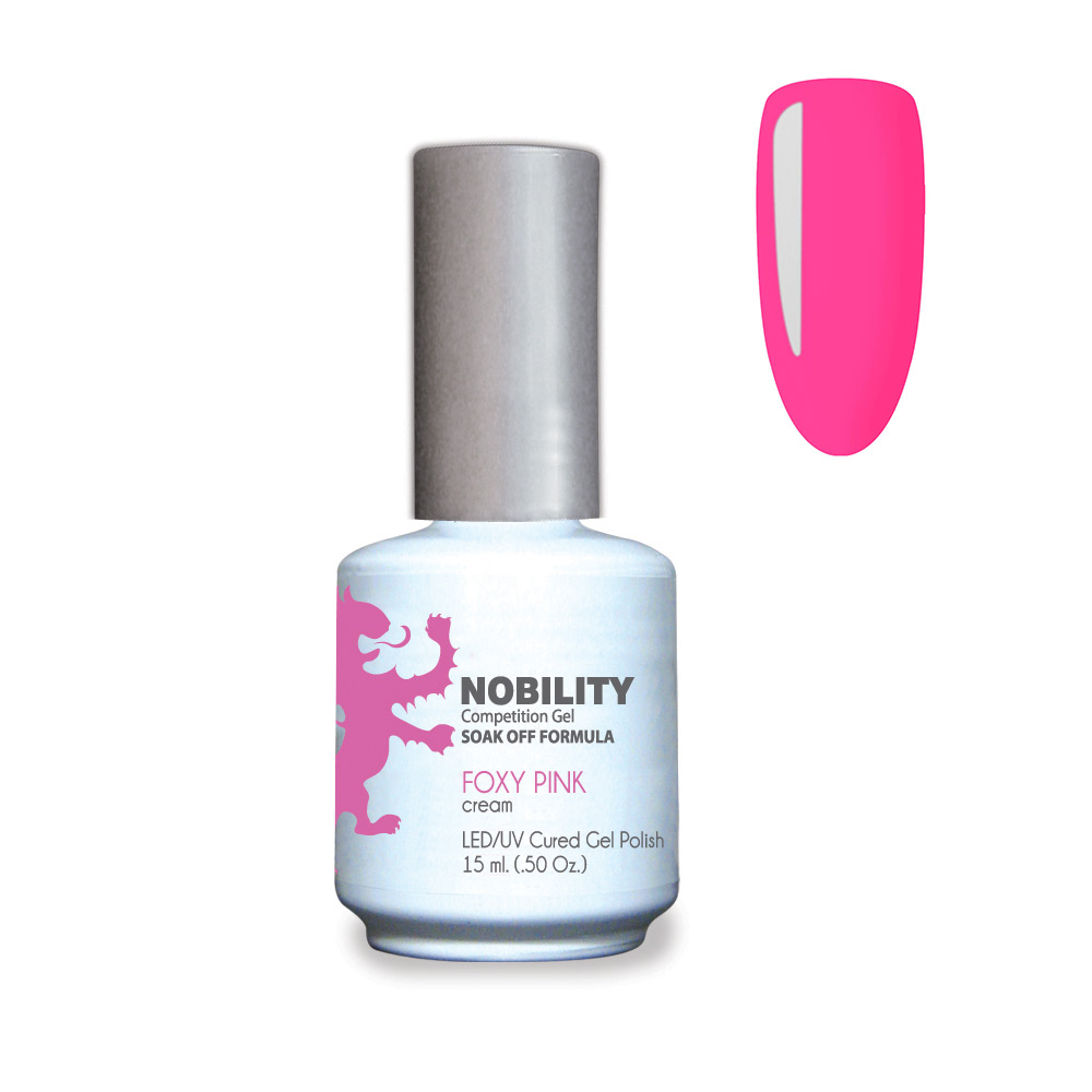 Nobility Soak Off Gel UV/LED Gel nail Polish 15ml Foxy Pink NBGP65