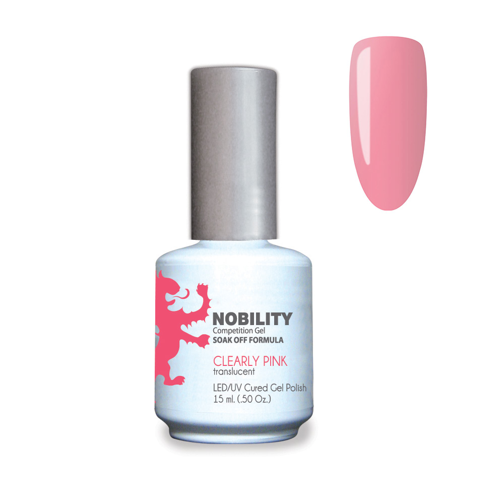 Nobility Soak Off Gel UV/LED Gel nail Polish 15ml Clearly Pink NBGP66