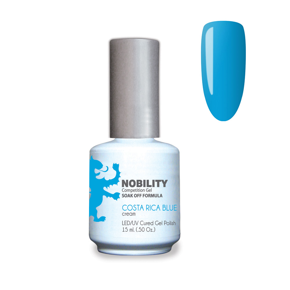Nobility Soak Off Gel UV/LED Gel nail Polish 15ml Costa Rica Blue NBGP73