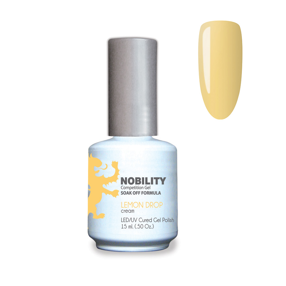 Nobility Soak Off Gel UV/LED Gel nail Polish 15ml Lemon Drop NBGP76