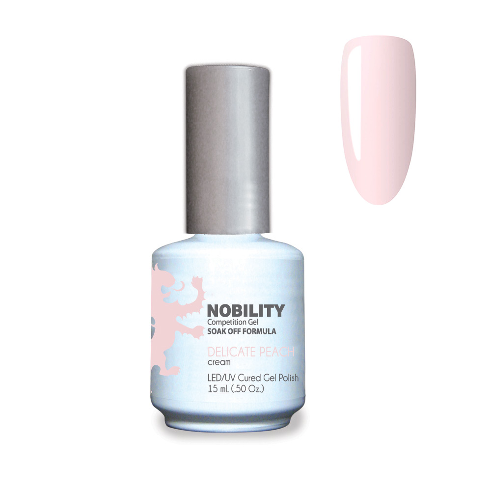 Nobility Soak Off Gel UV/LED Gel nail Polish 15ml Delicate Peach NBGP78