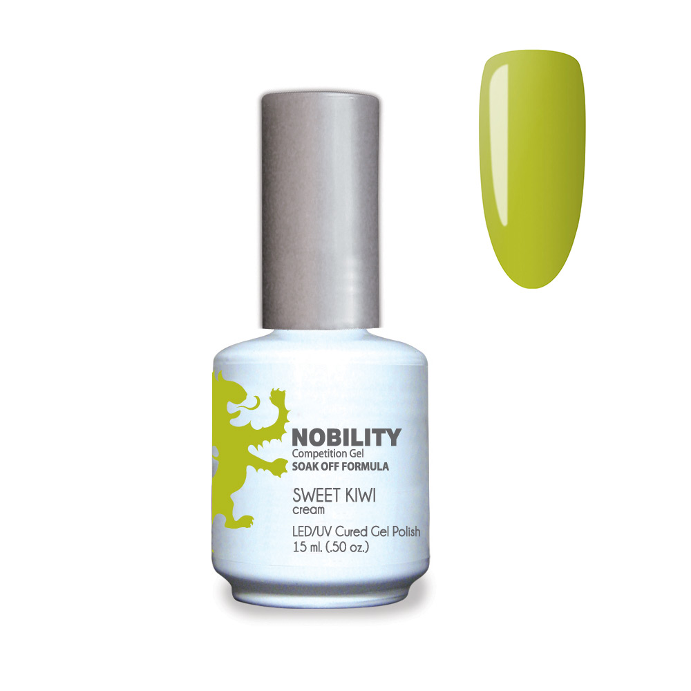 Nobility Soak Off Gel UV/LED Gel nail Polish 15ml Sweet Kiwi NBGP83
