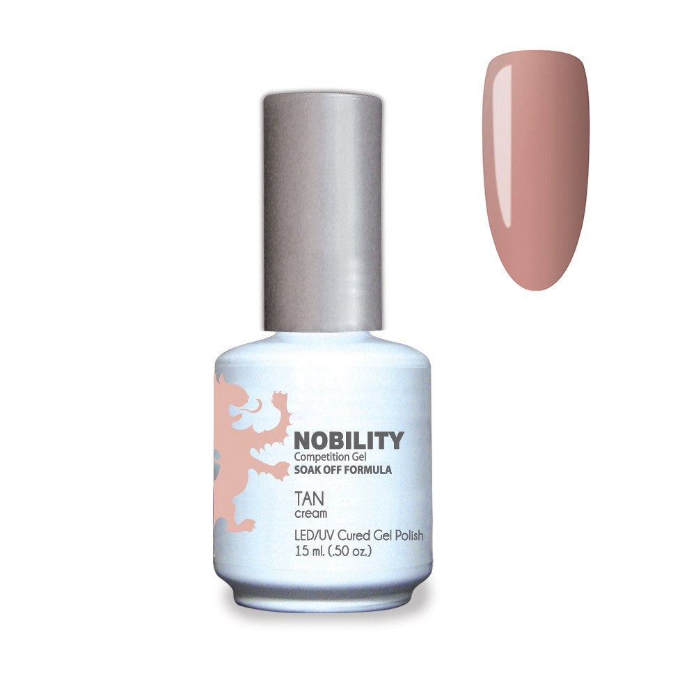 Nobility Soak Off Gel UV/LED Gel nail Polish 15ml Tan NBGP89