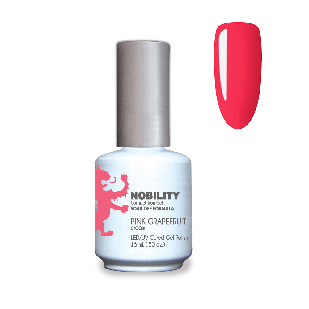 Nobility Soak Off Gel UV/LED Gel nail Polish 15ml Pink Grapefruit NBGP92