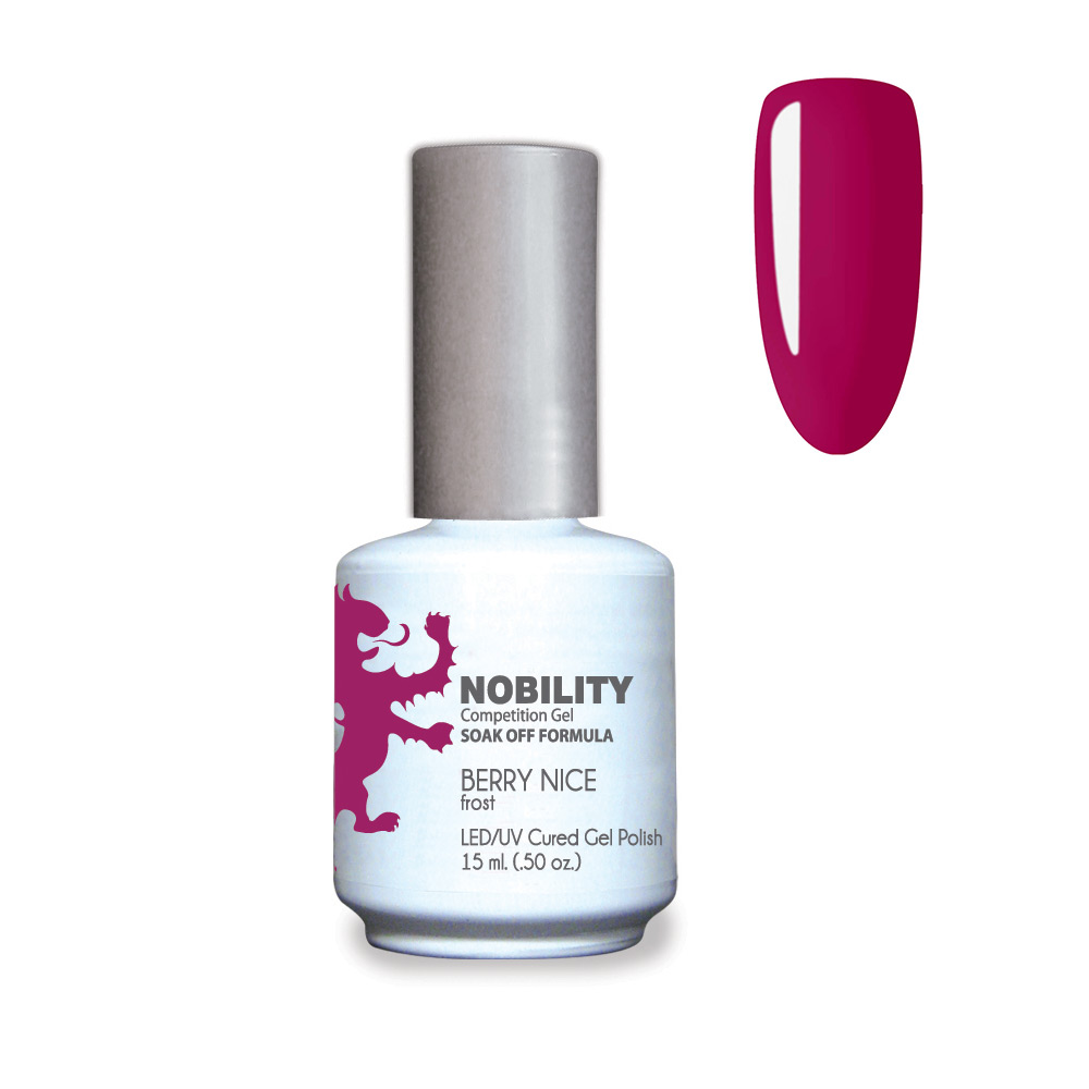 Nobility Soak Off Gel UV/LED Gel nail Polish 15ml Berry Nice NBGP95