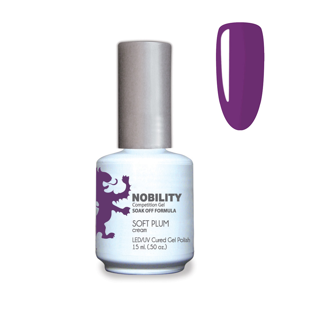 Nobility Soak Off Gel UV/LED Gel nail Polish 15ml Soft Plum NBGP99
