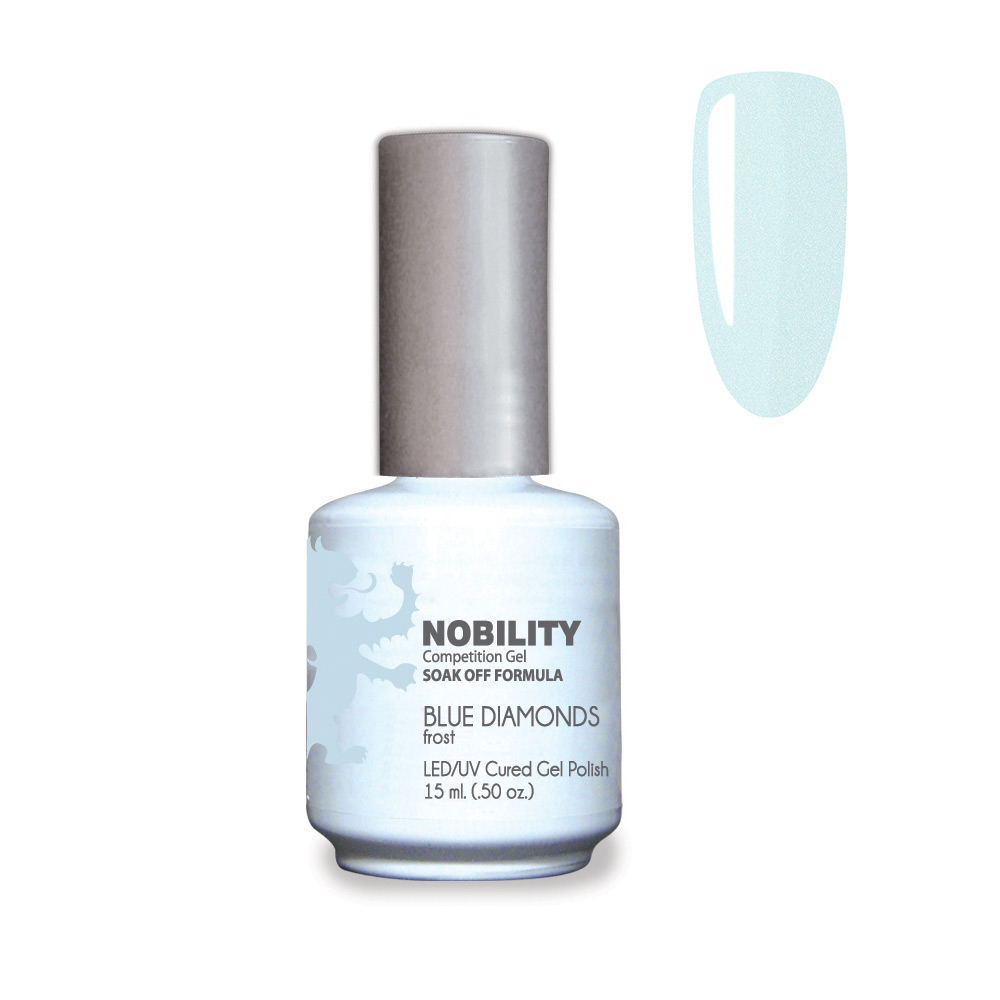 Nobility Soak Off Gel UV/LED Gel nail Polish 15ml Blue Diamonds NBGP105