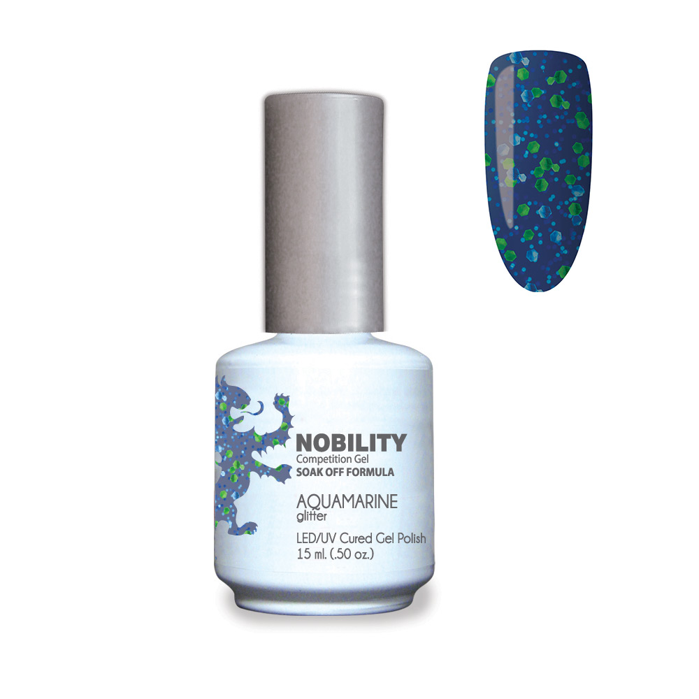 Nobility Soak Off Gel UV/LED Gel nail Polish 15ml Aquamarine NBGP111