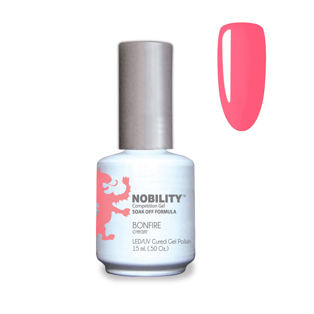 Nobility Soak Off Gel UV/LED Gel nail Polish 15ml Bonfire NBGP119
