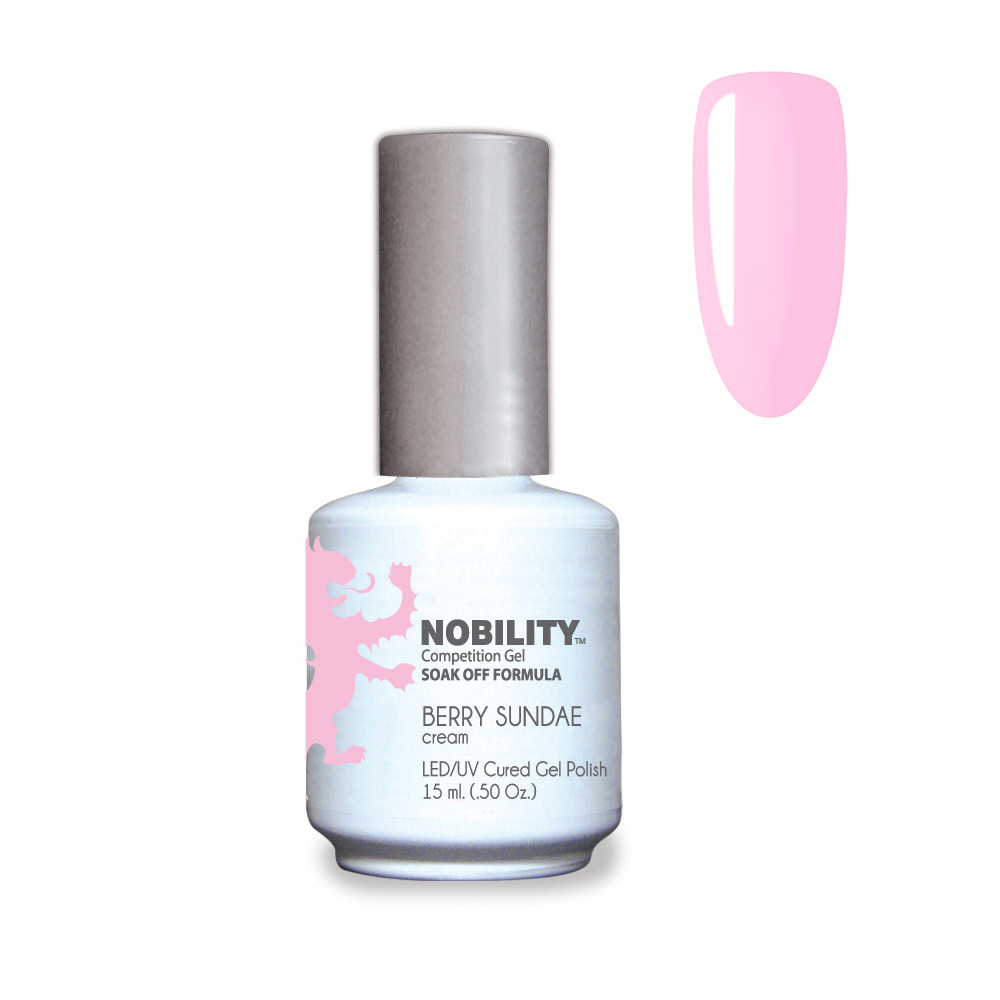 Nobility Soak Off Gel UV/LED Gel nail Polish 15ml Berry Sundae NBGP121