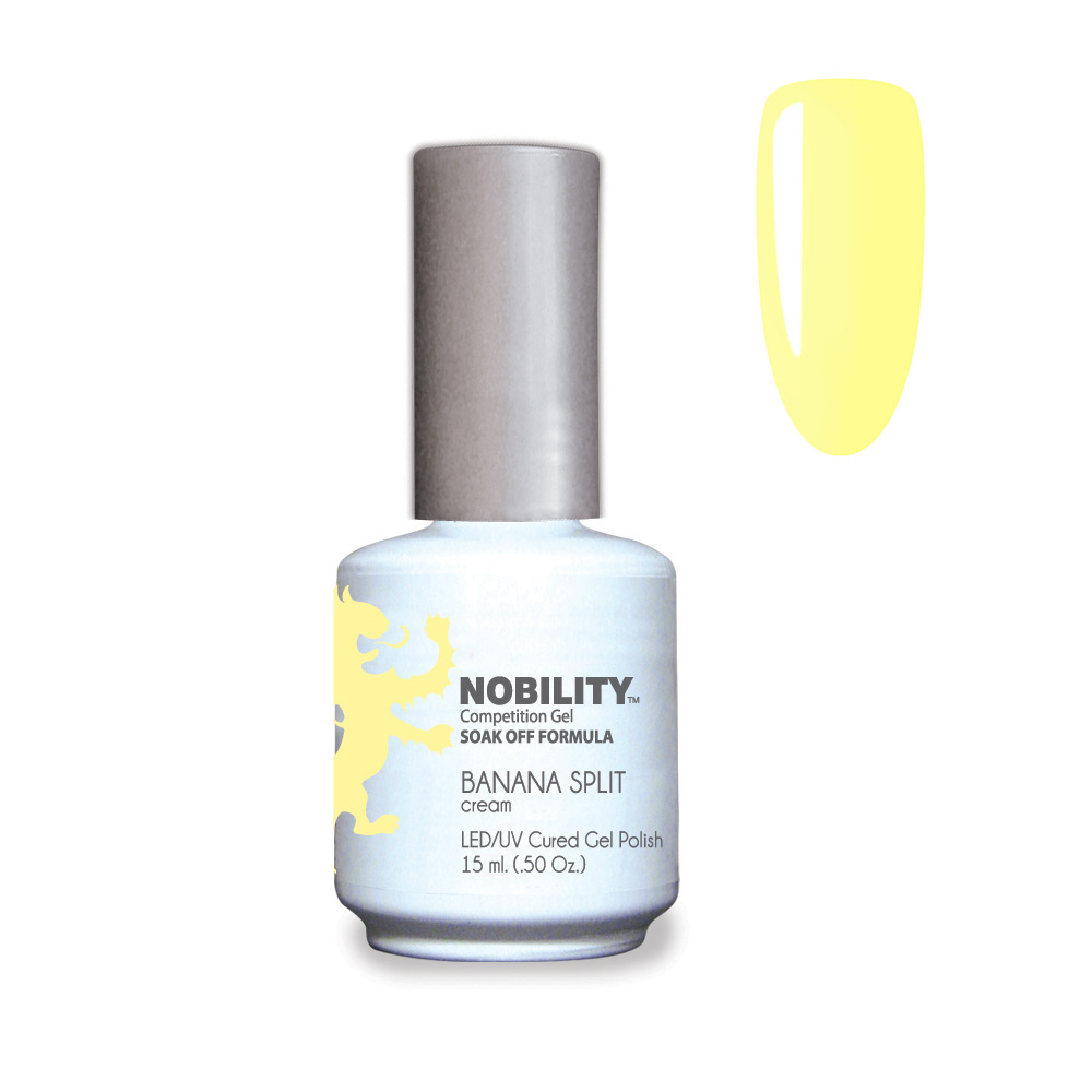 Nobility Soak Off Gel UV/LED Gel nail Polish 15ml Banana Split NBGP122