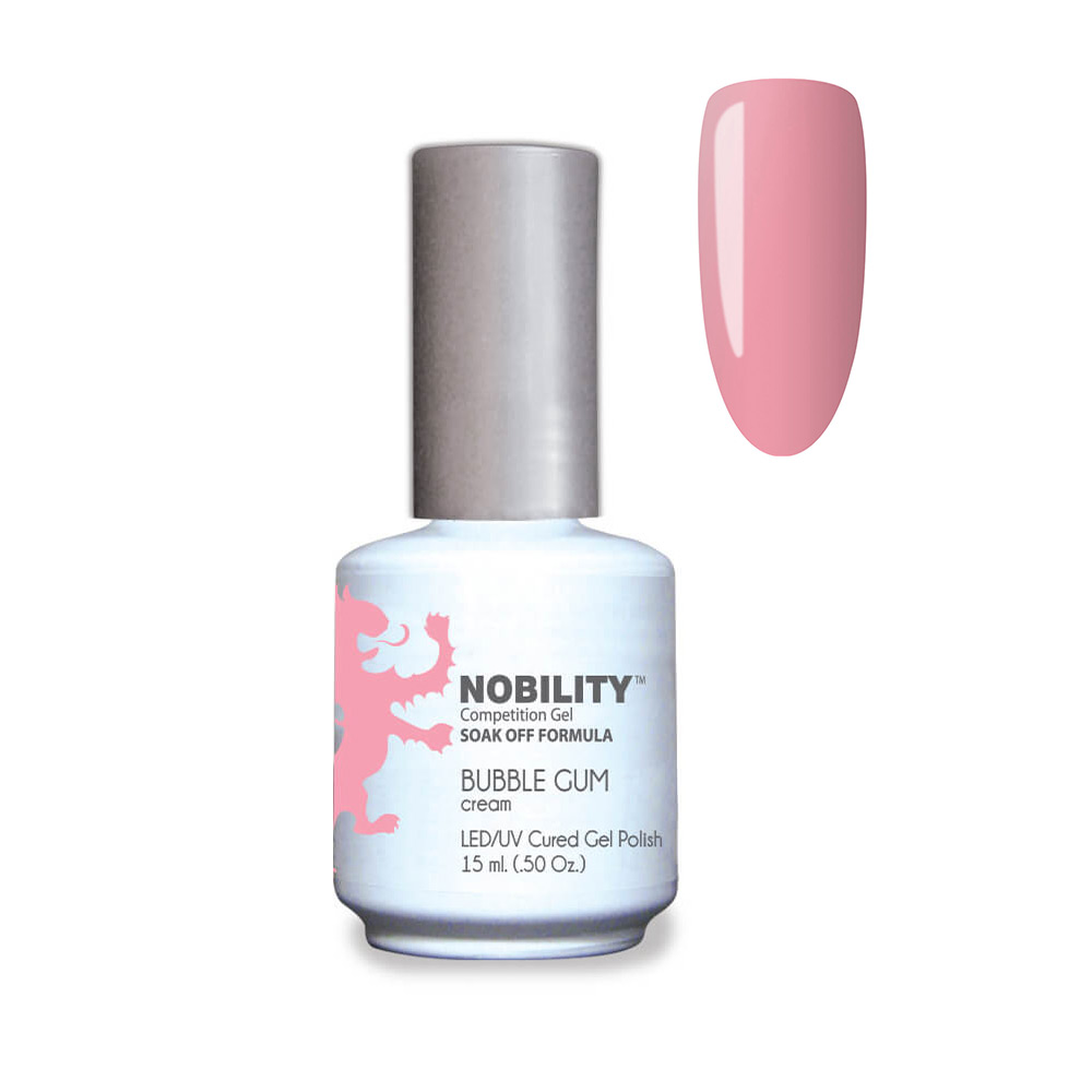 Nobility Soak Off Gel UV/LED Gel nail Polish 15ml Bubble Gum NBGP134