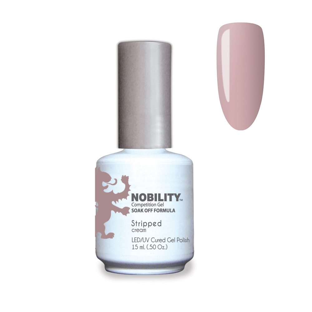 Nobility Soak Off Gel Nail Polish Stripped UV-LED Gel Cured Nail Polish Color Petite orchid cream 15ml NBGP140