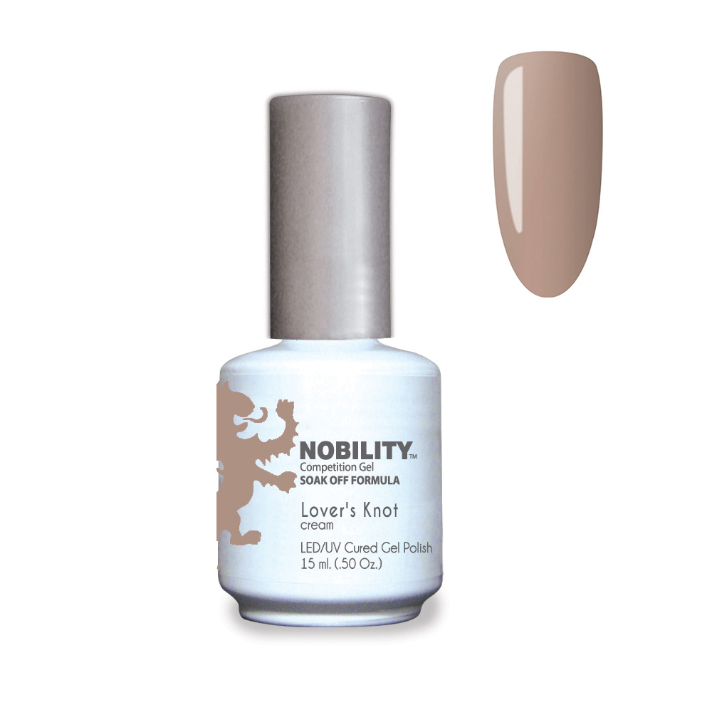 Nobility Soak Off Gel Nail Polish Lover’s Knot UV-LED Gel Cured Nail Polish Color Brandy Rose Cream 15ml NBGP142