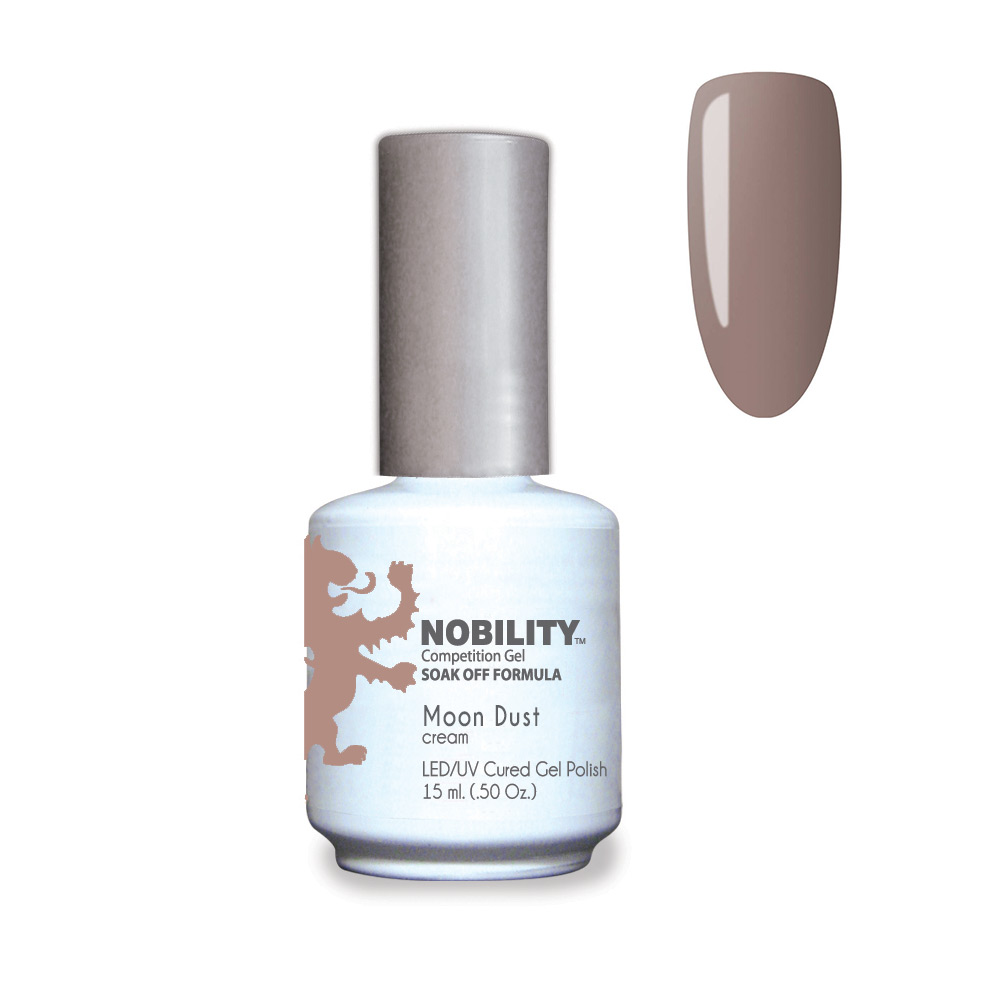Nobility Soak Off Gel Nail Polish Moon Dust UV-LED Gel Cured Nail Polish Color Rosy brown cream 15ml NBGP144