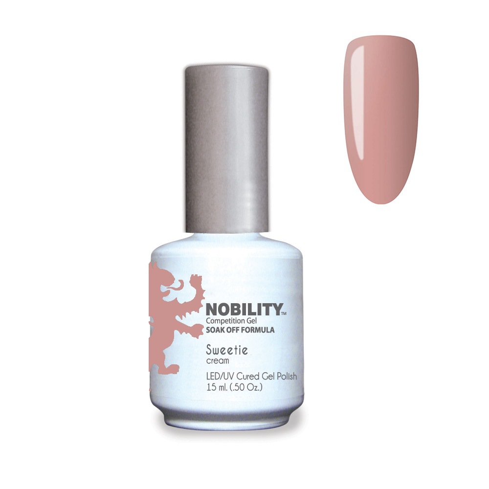 Nobility Soak Off Gel Nail Polish Sweetie UV-LED Gel Cured Nail Polish Color Deep peach cream 15ml NBGP146