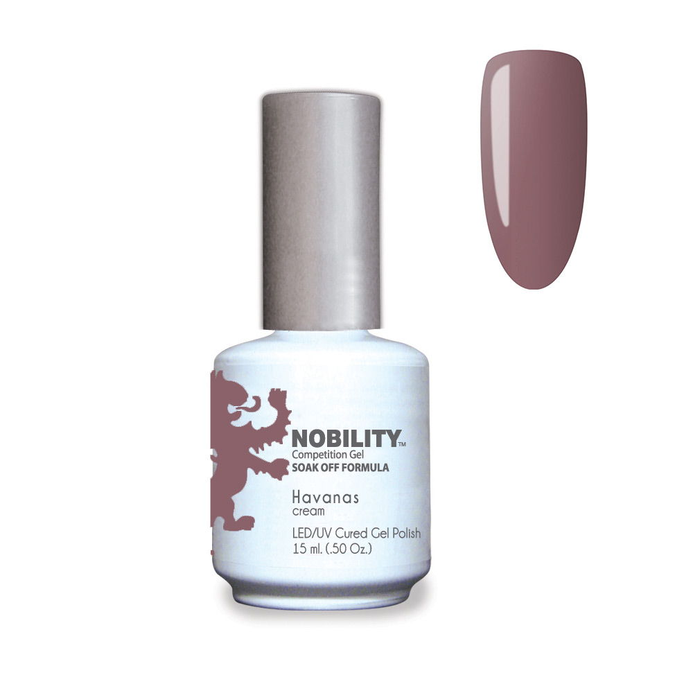 Nobility Soak Off Gel Nail Polish Havana Color Rosy brown cream UV-LED Gel Cured Nail Polish 15ml NBGP160