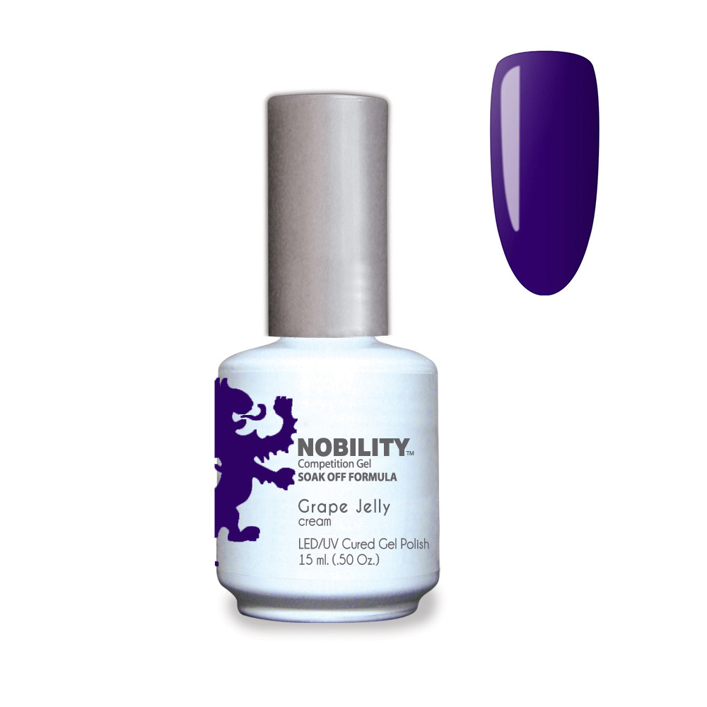 Nobility Soak Off Gel UV/LED Gel nail Polish 15ml Grape Jelly NBGP162