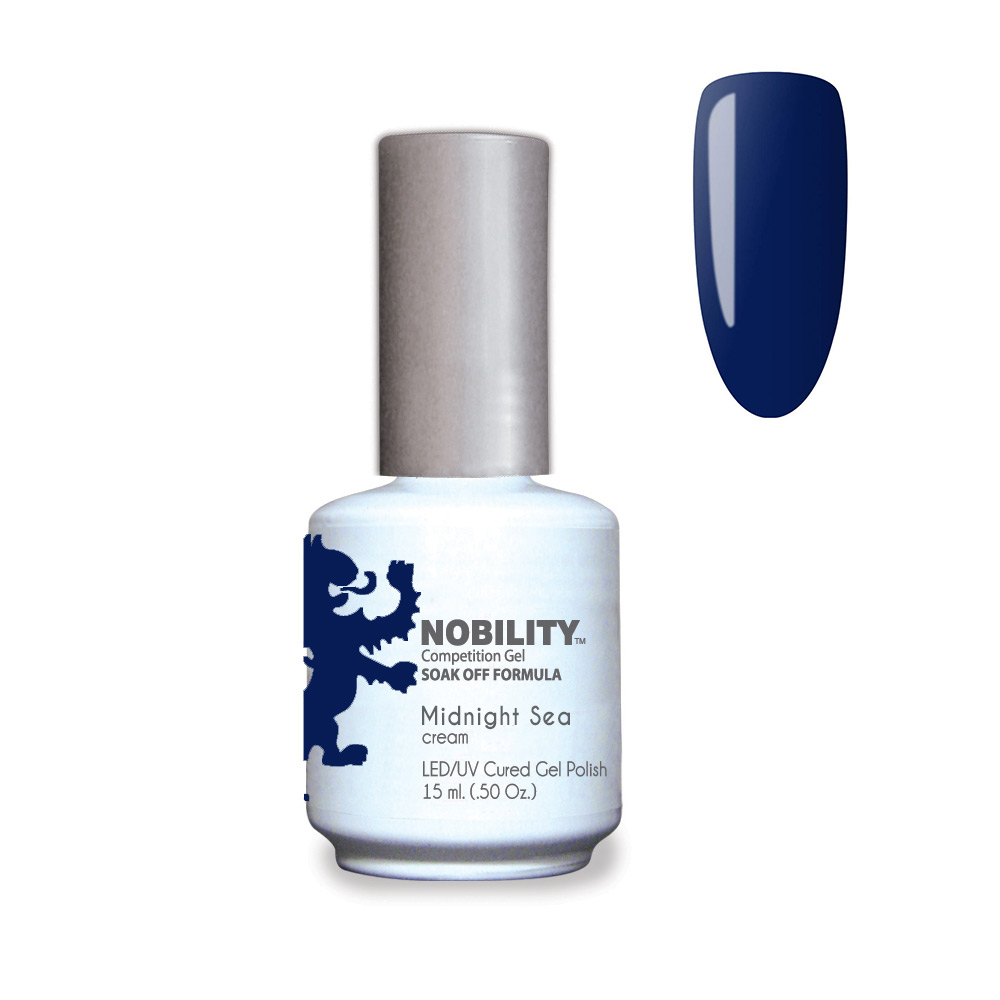 Nobility Soak Off Gel Nail Polish Midnight Sea UV-LED Gel Cured Nail Polish Color Deep sapphire blue cream 15ml NBGP175