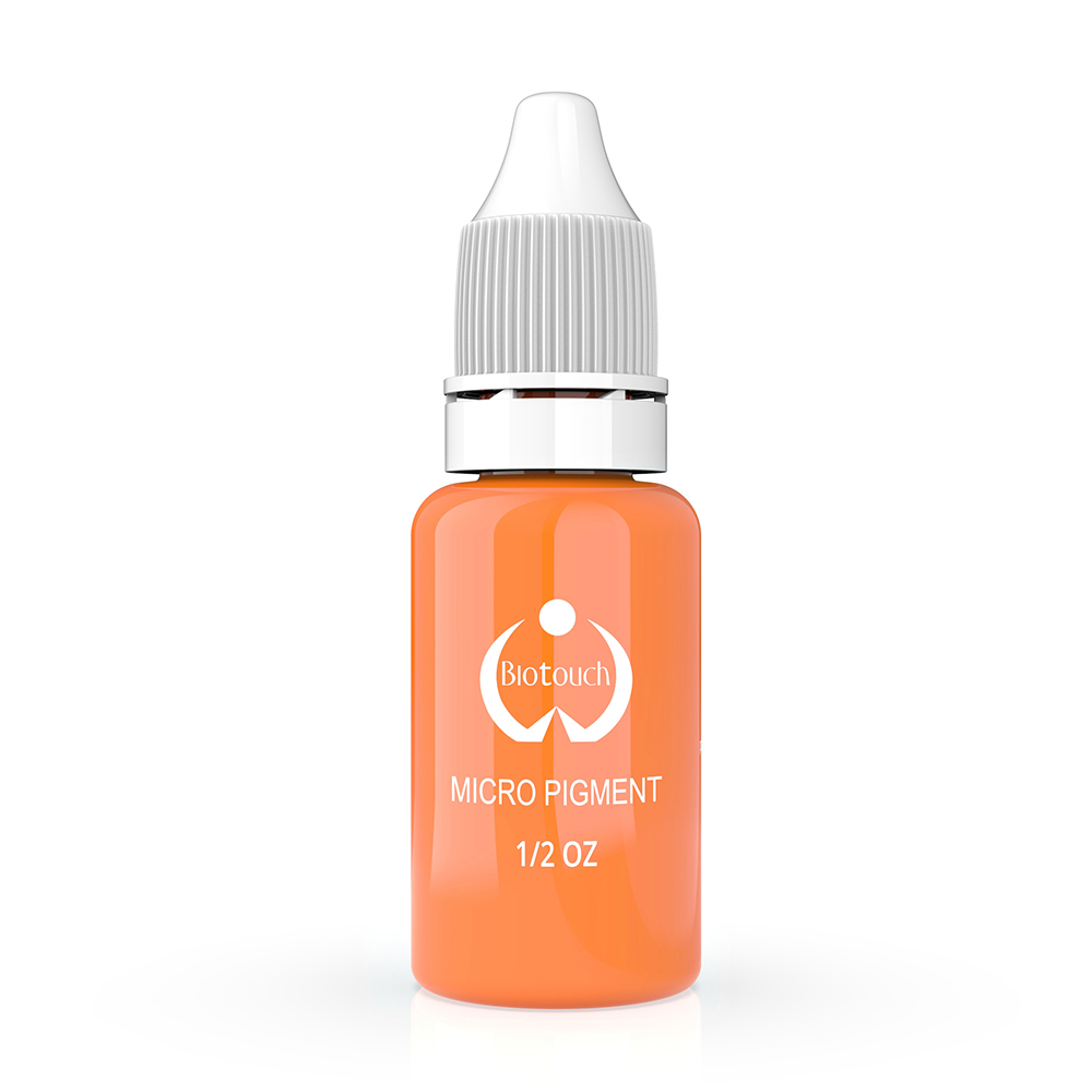 Lip Pigment : Biotouch Orange Lip Micropigment ½ oz – Organic, Vegan, Long-Lasting PMU Pigment for Lips, Brows & Eyeliner BOG