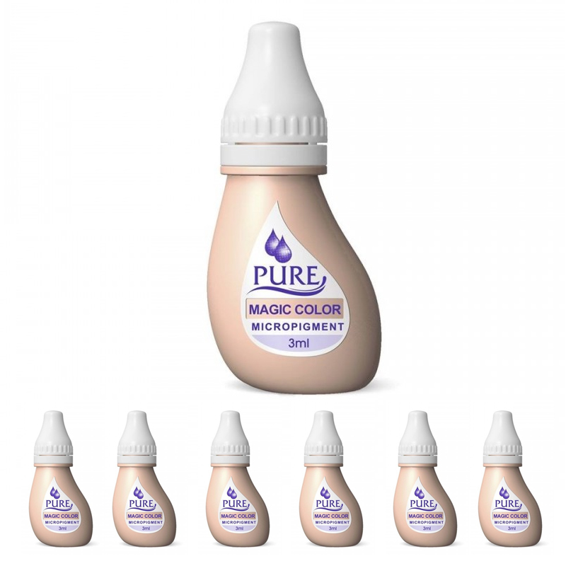 Micropigment Pure Magic Color Pigment Color Permanent Makeup Eyebrow Shading Cosmetic Tattoo Ink Lip Eyeliner Feathering Hair Stroke Complete Kit PMAG