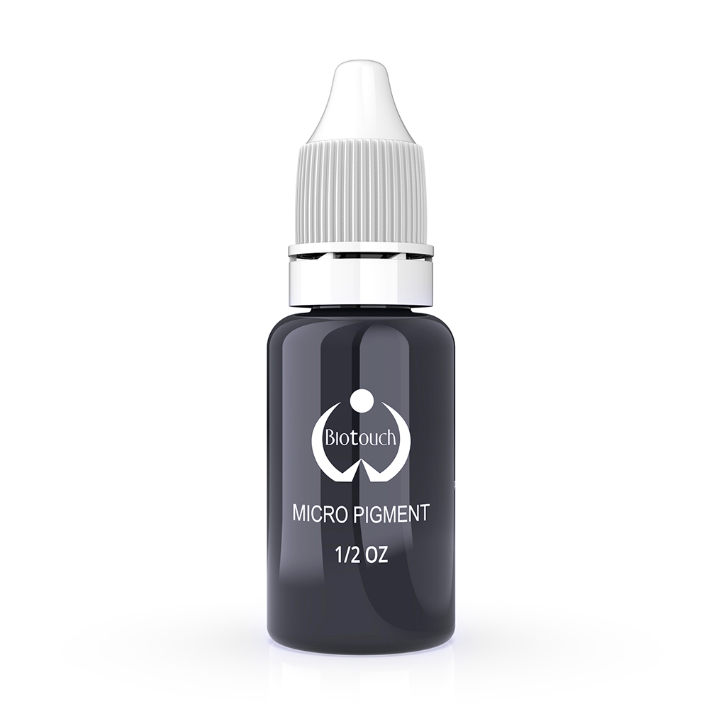 True Black Micropigment 1/2 oz Permanent Makeup Cosmetic Tattoo pigment Ink Eyebrow Eyeliner microblading pigment BTBK