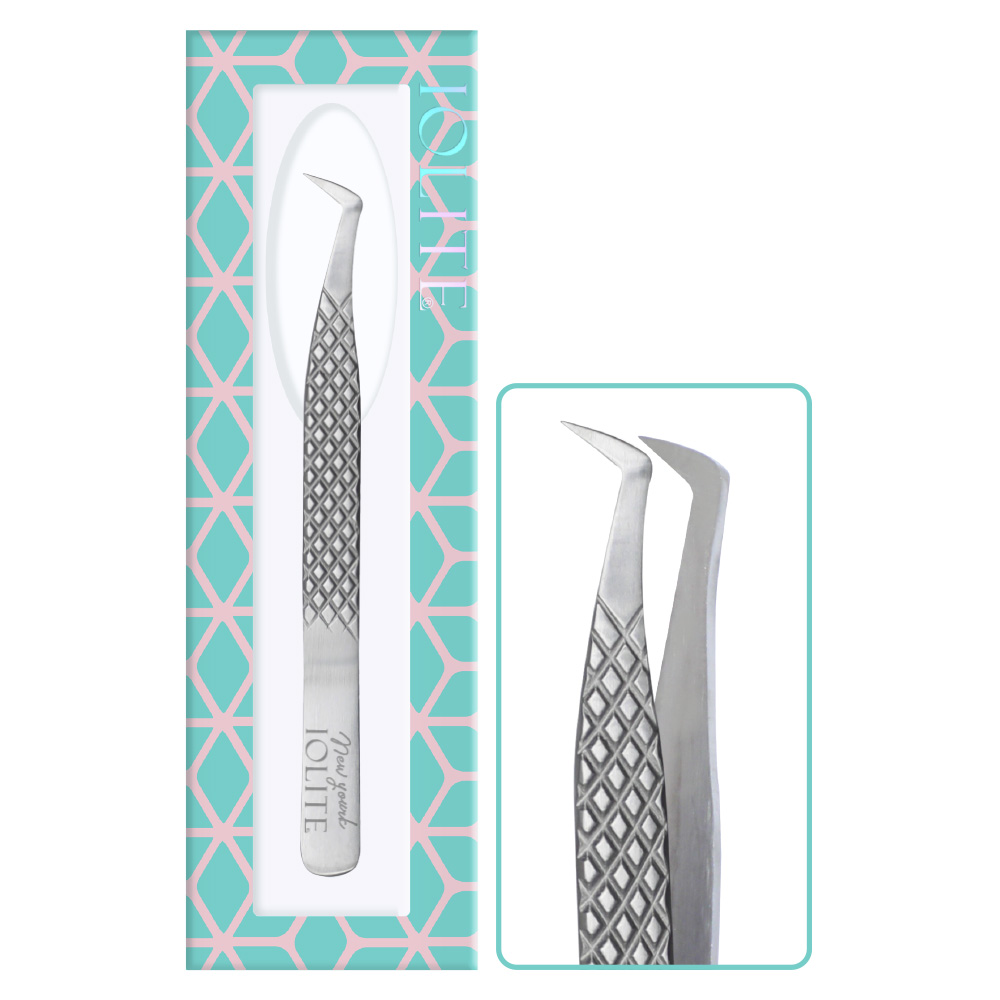 Eyelash Tweezer, Eyelashes Grafting Tweezers Anti-static Stainless Steel Nippers Eyelash Picking Tool for Eye Lash Extensions Supplies Volume ITA03