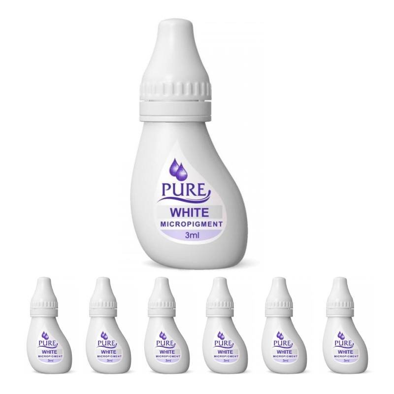 Micropigment Pure White Pigment Color Permanent Makeup Eyebrow Shading Cosmetic Tattoo Ink Lip Eyeliner Feathering Hair Stroke PWT