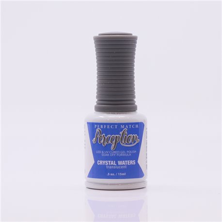 Perception LED & UV Cured Gel Polish Soak Off Formula Crystal Water c Gel Nail Polish 15ml TGP03