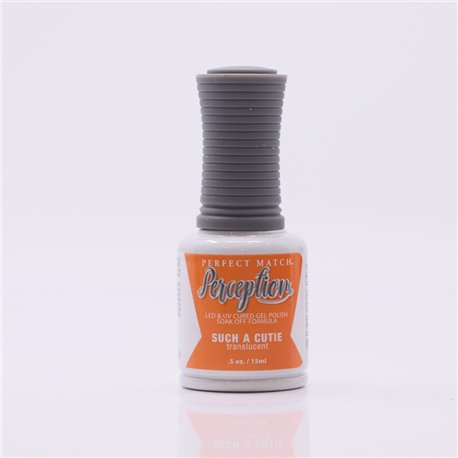 Perception LED & UV Cured Gel Polish Soak Off Formula Such a Cutie Translucent Gel Nail Polish 15ml TGP06