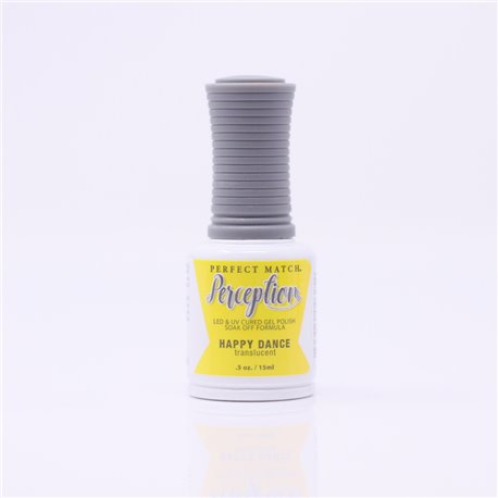 Perception LED & UV Cured Gel Polish Soak Off Formula Happy Dance Translucent Gel Nail Polish 15ml TGP07