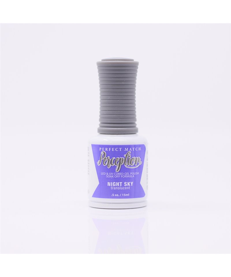 Perception LED & UV Cured Gel Polish Soak Off Formula Night Sky Translucent Gel Nail Polish 15ml TGP10