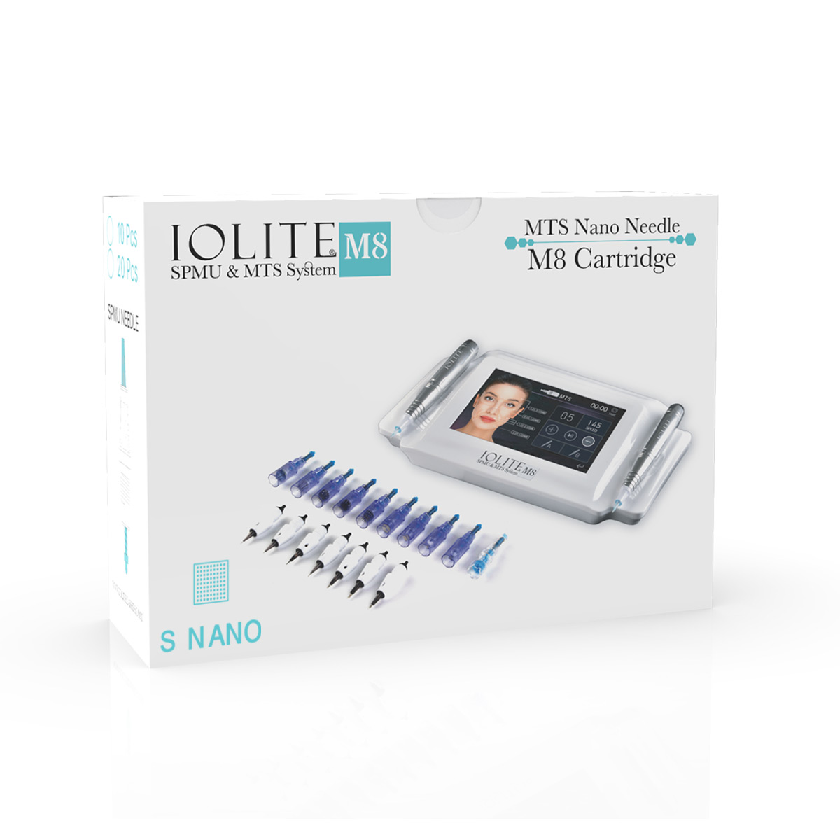 IOLITE M8 MTS & SPMU Machine Cartridge Square Nano Needles MTS Therapy System M8NS
