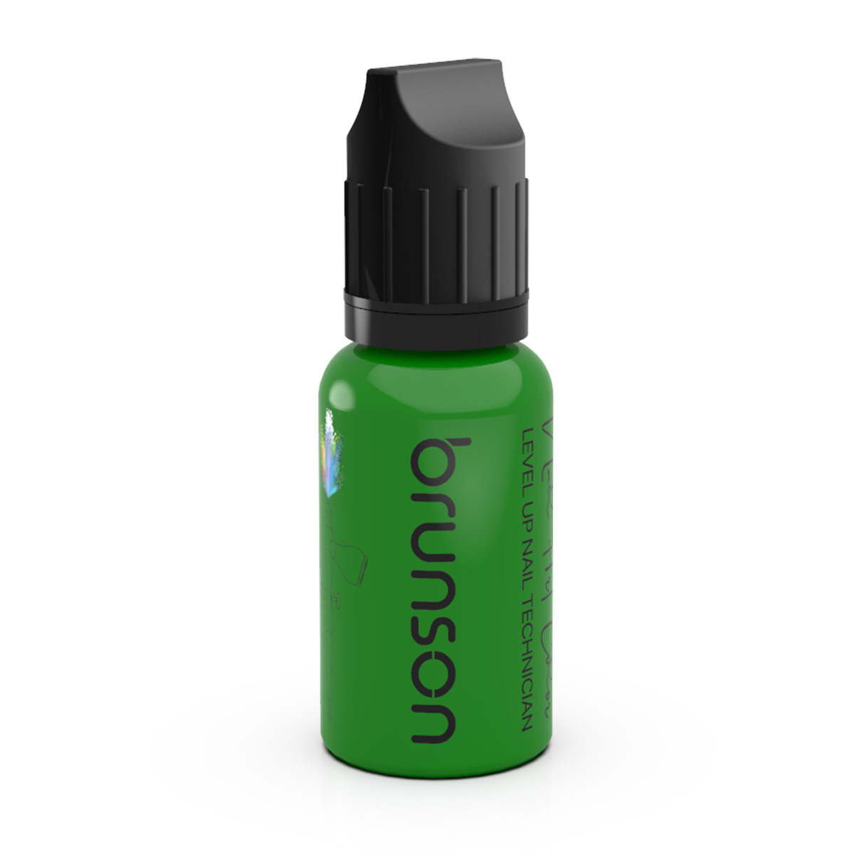 Brunson Air Brush Nail Art Paints Fluorescent BAP03 Green Leaf