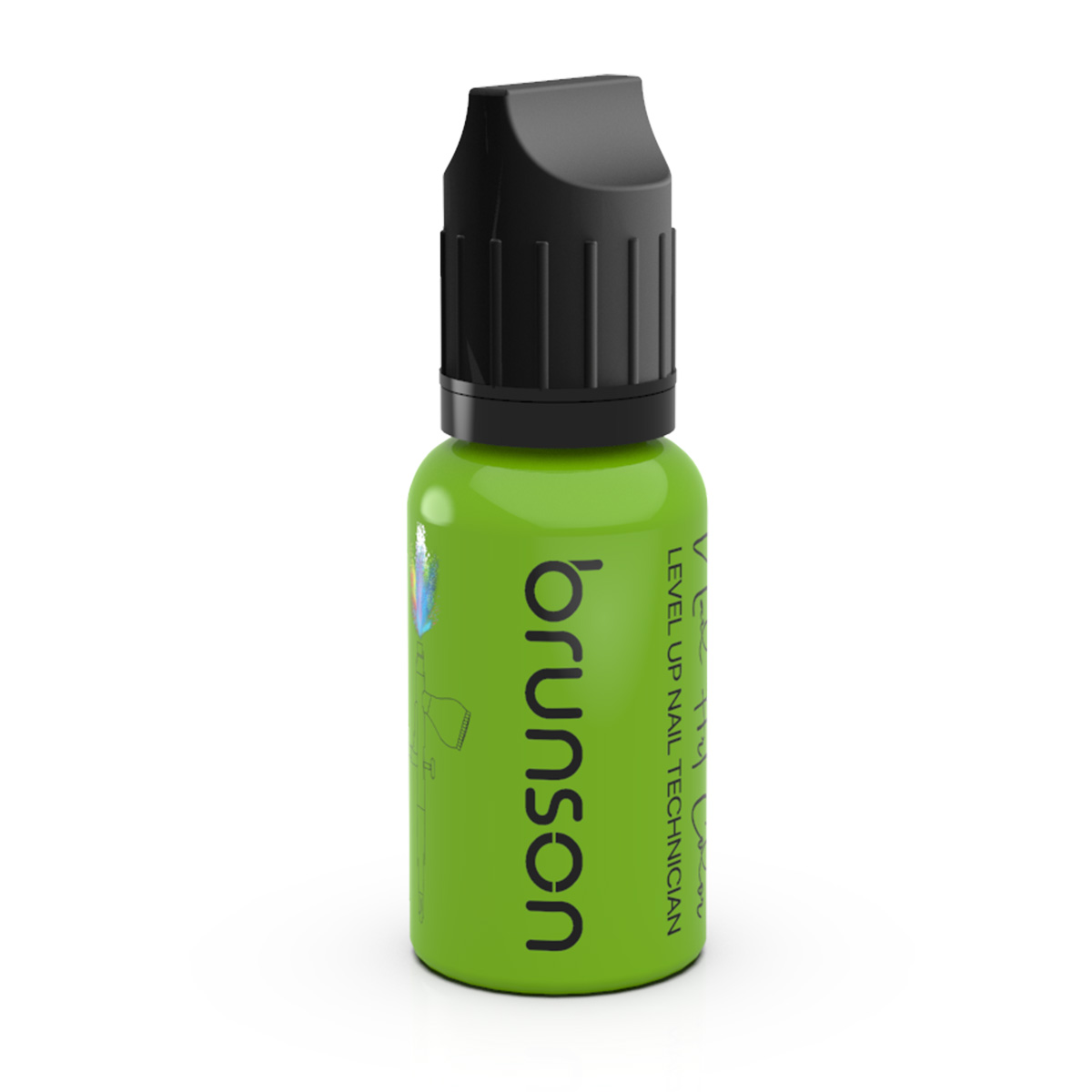 Brunson Air Brush Nail Art Paints Fluorescent BAP04 Kiwi Green